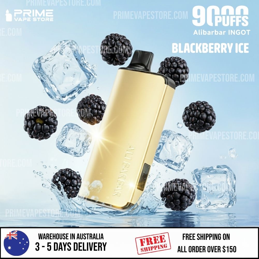 ALIBARBAR INGOT 9000 Puffs Blackberry Ice
