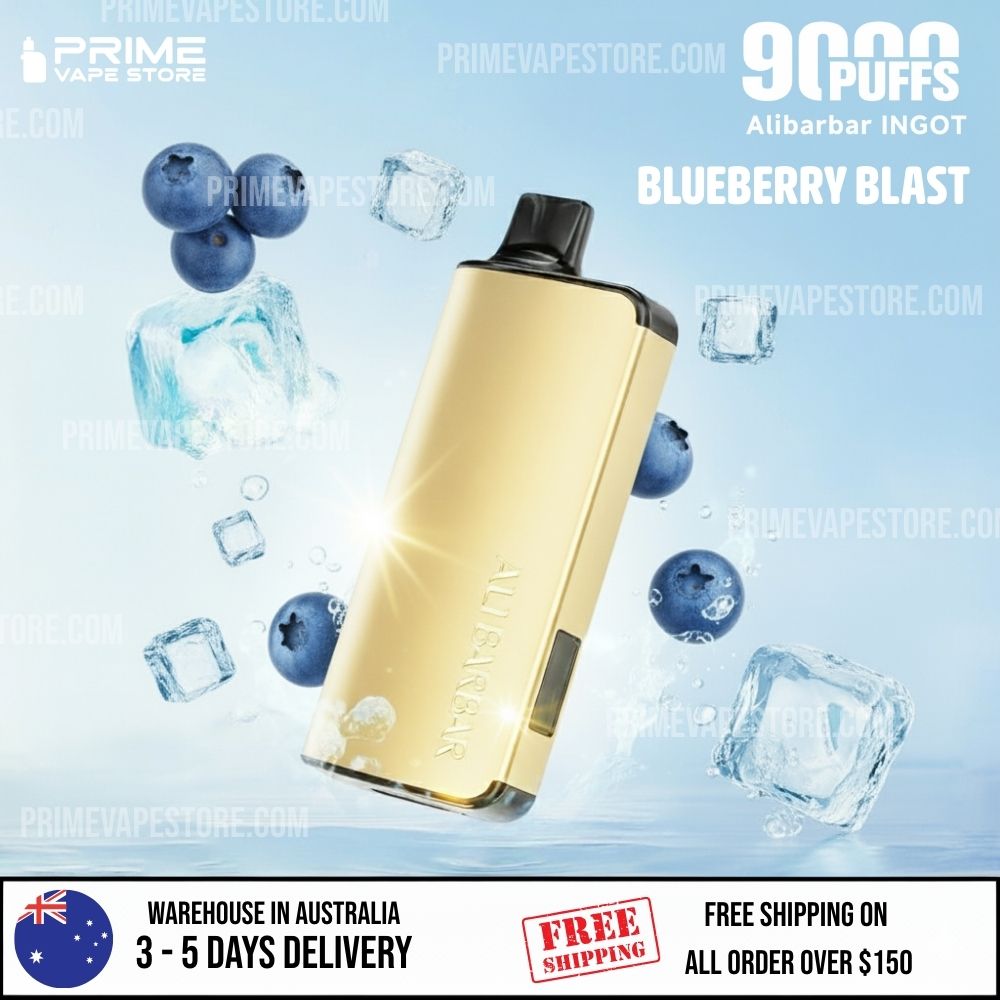 ALIBARBAR INGOT 9000 Puffs Blueberry Blast