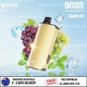 ALIBARBAR INGOT 9000 Puffs Grape Ice