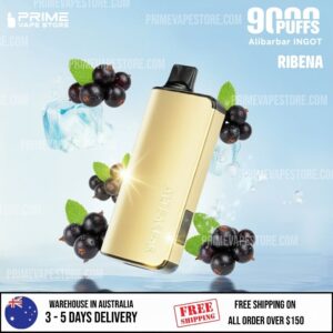 ALIBARBAR INGOT 9000 Puffs Ribena