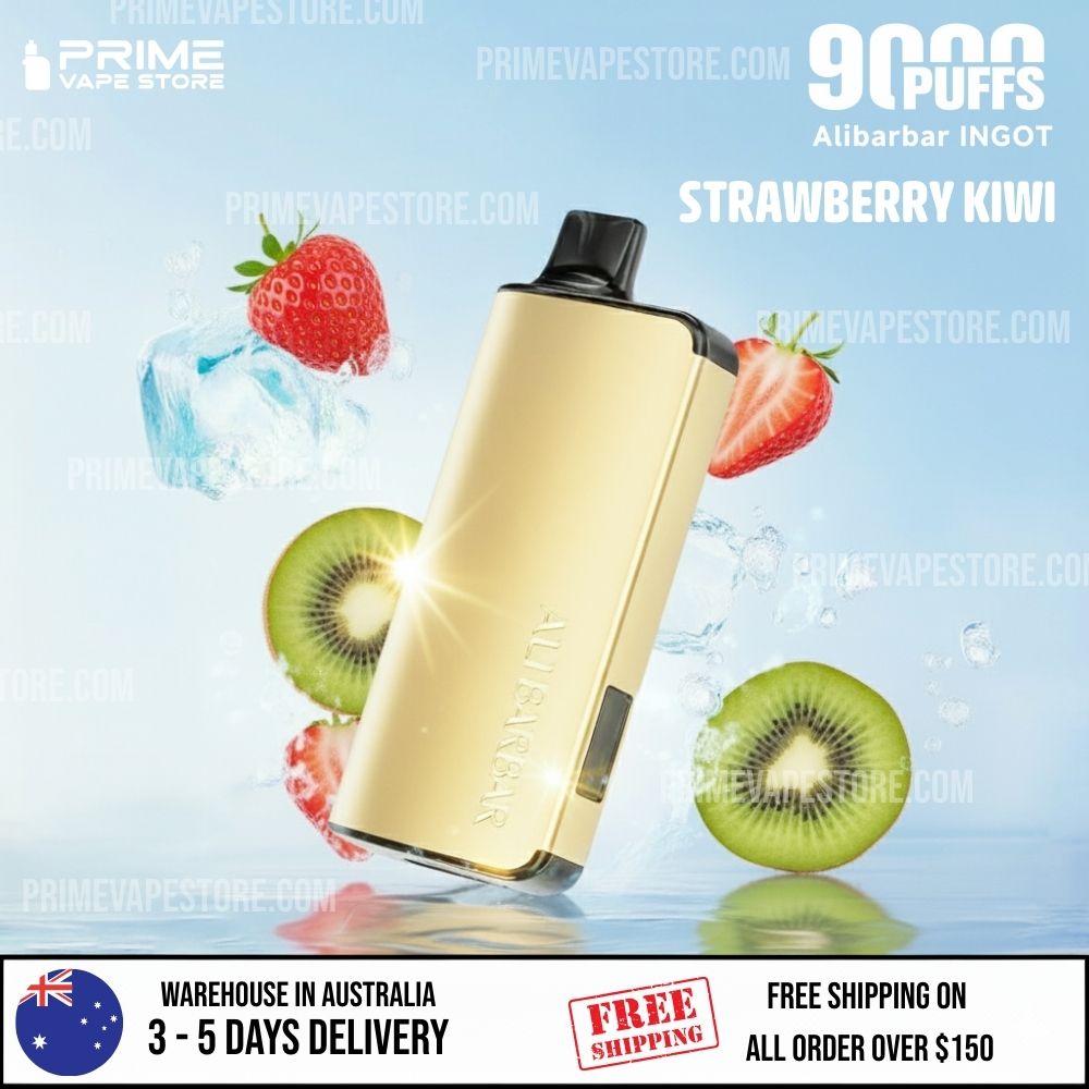 ALIBARBAR INGOT 9000 Puffs Strawberry Kiwi