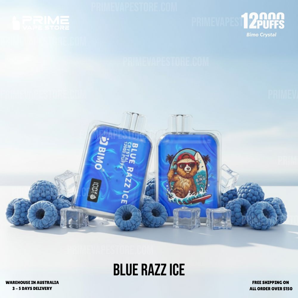 BIMO Crystal 12000 Puffs Blue Razz Ice