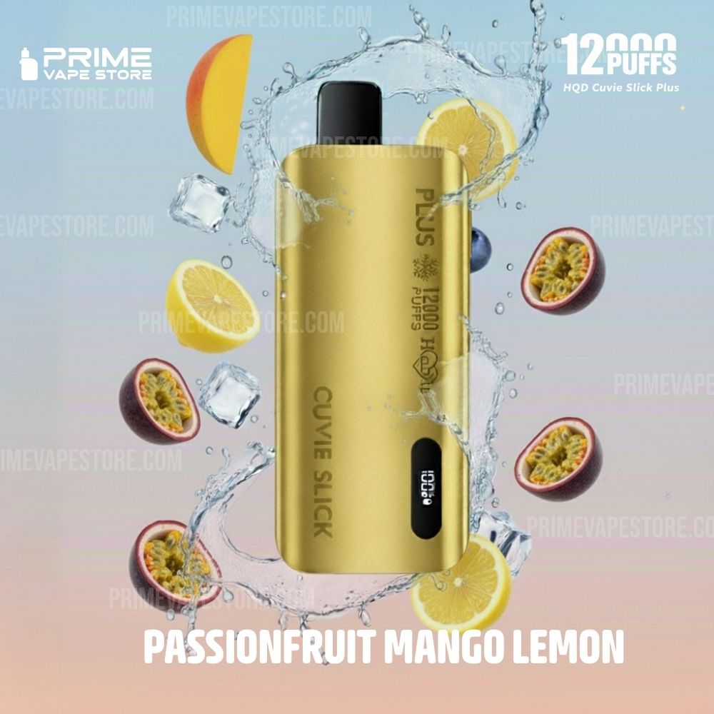 HQD Cuvie Slick Plus 12000 Puffs Passionfruit Mango Lemon