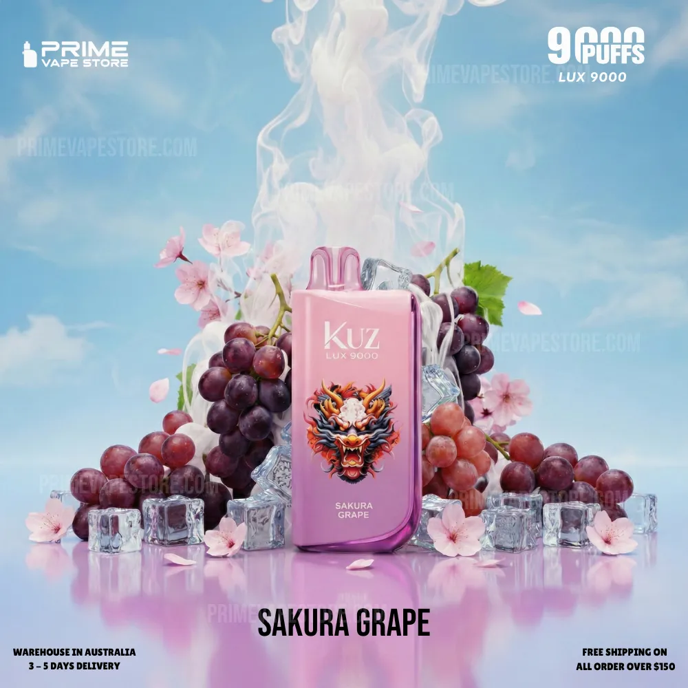 KUZ LUX 9000 Puffs Sakura Grape