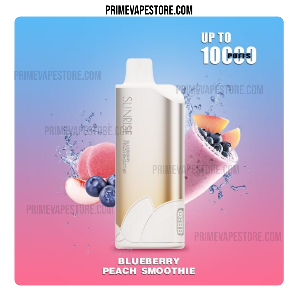 GROO Sunrise 10000 Puffs Blueberry Peach Smoothie