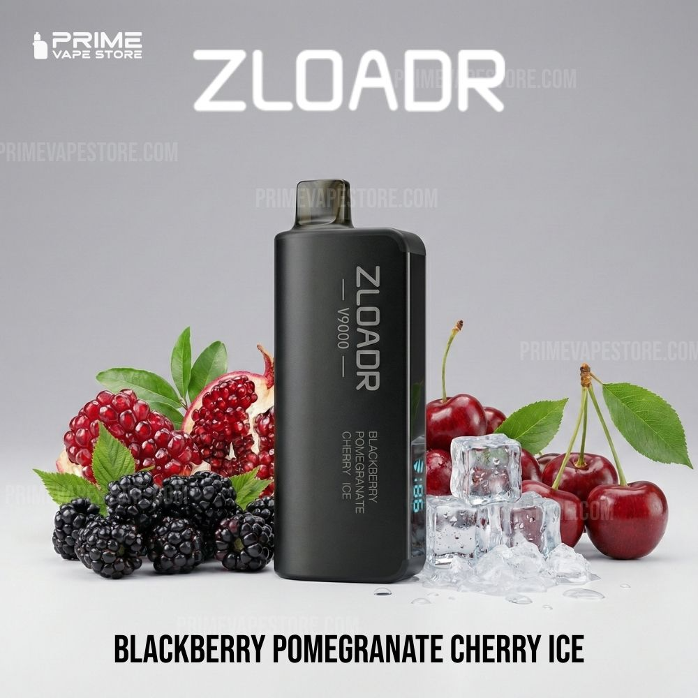 ZLOADR V9000 Puffs Blackberry Pomegranate Cherry Ice