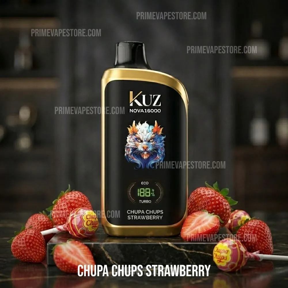 KUZ Nova 16000 Puffs Chupa Chups Strawberry