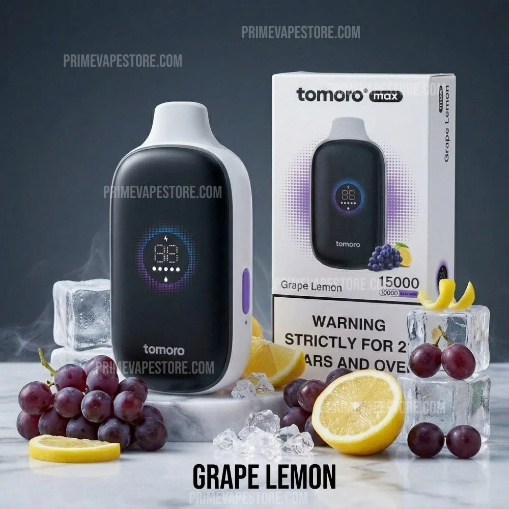 Tomoro 15000 Puffs Grape Lemon