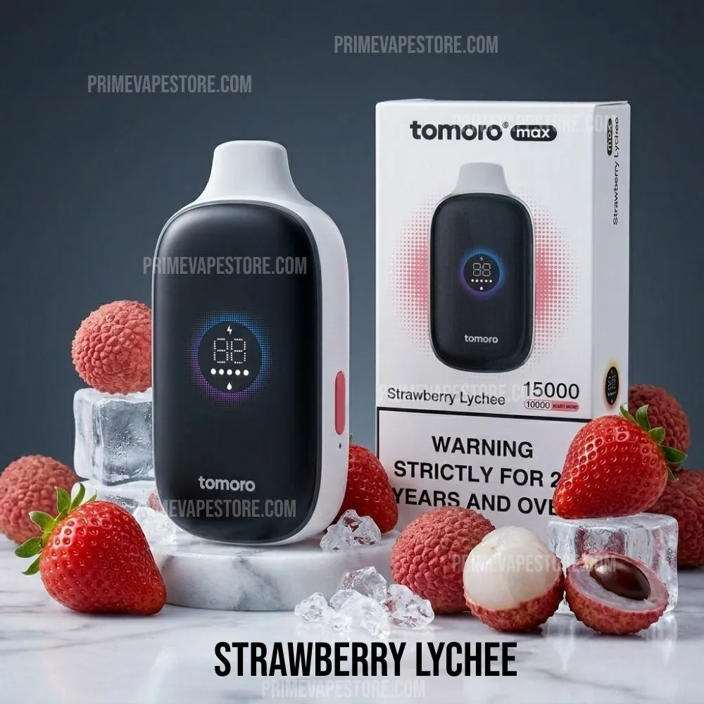 Tomoro 15000 Puffs Strawberry Lychee