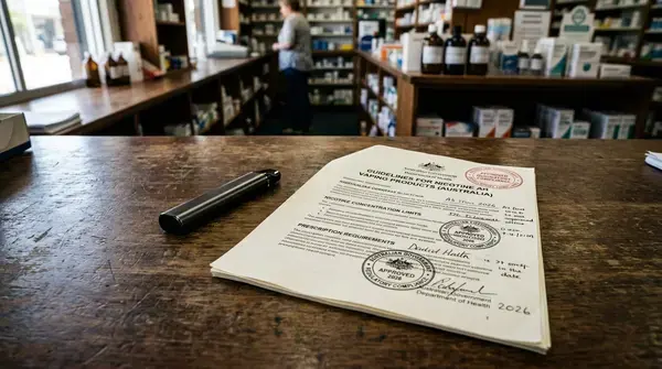 Australia 2026 Vaping Regulations & Legal Nicotine Limits